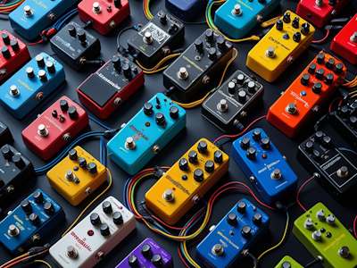 Bas pedals and guitar effects